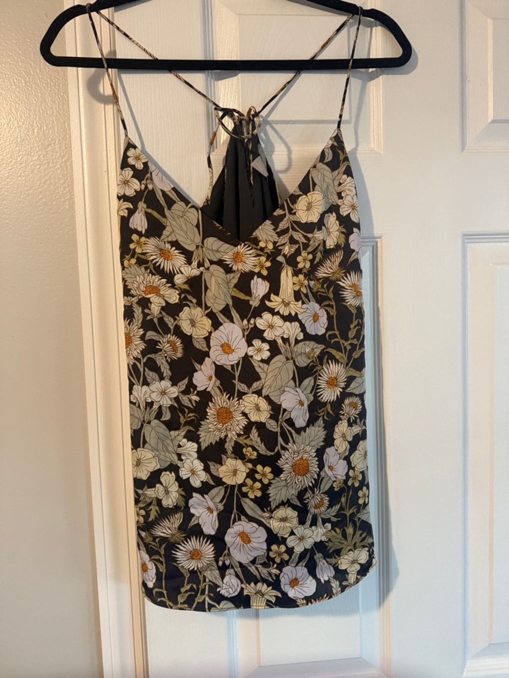 H&M  Floral V-Neck Spaghetti Strap Cami